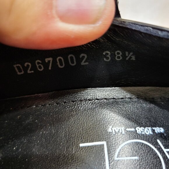 NWOB AGL Natalia 89MM Patent Leather Platform Mary Janes  Black size 38 US 8-8.5 - Picture 6 of 7